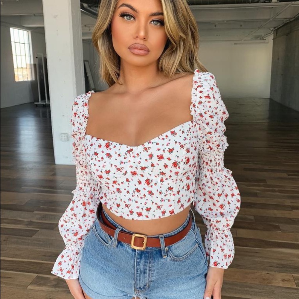 Mercy Floral Crop Top